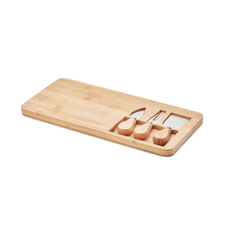 Set de tabla de queso de bambú