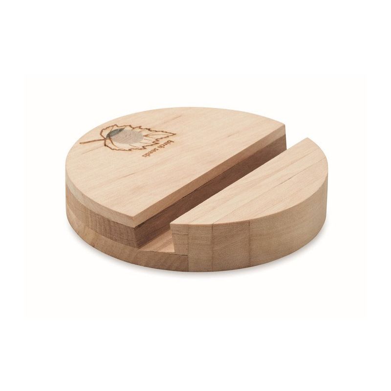 Soporte para teléfono de abedul