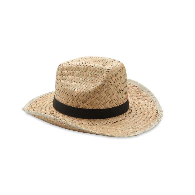 Sombrero vaquero de paja natural