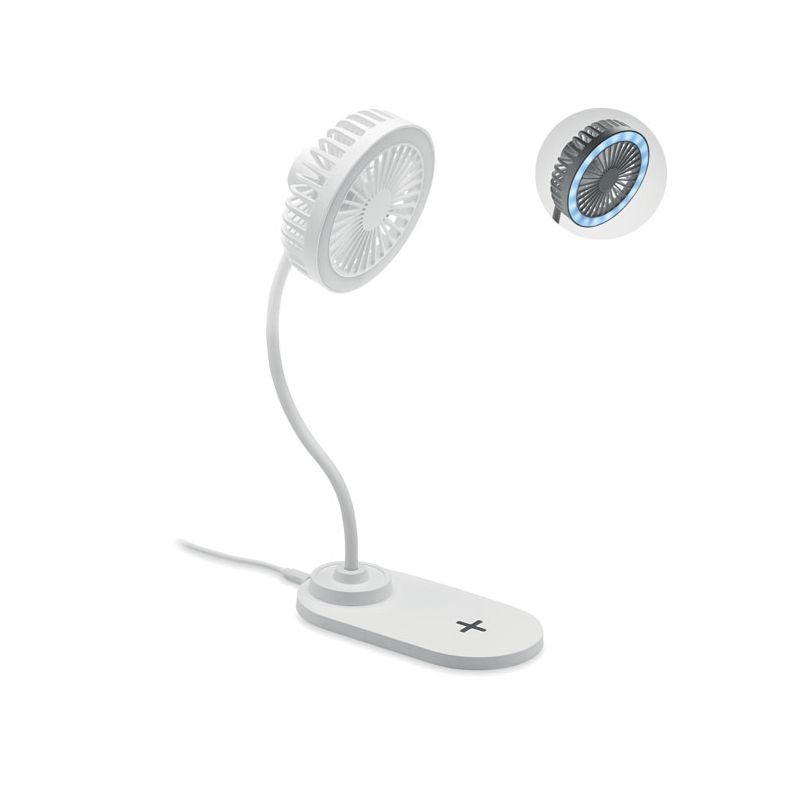 Ventilador cargador con luz