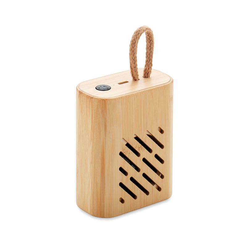 Altavoz inalámbrico 3W de bambú