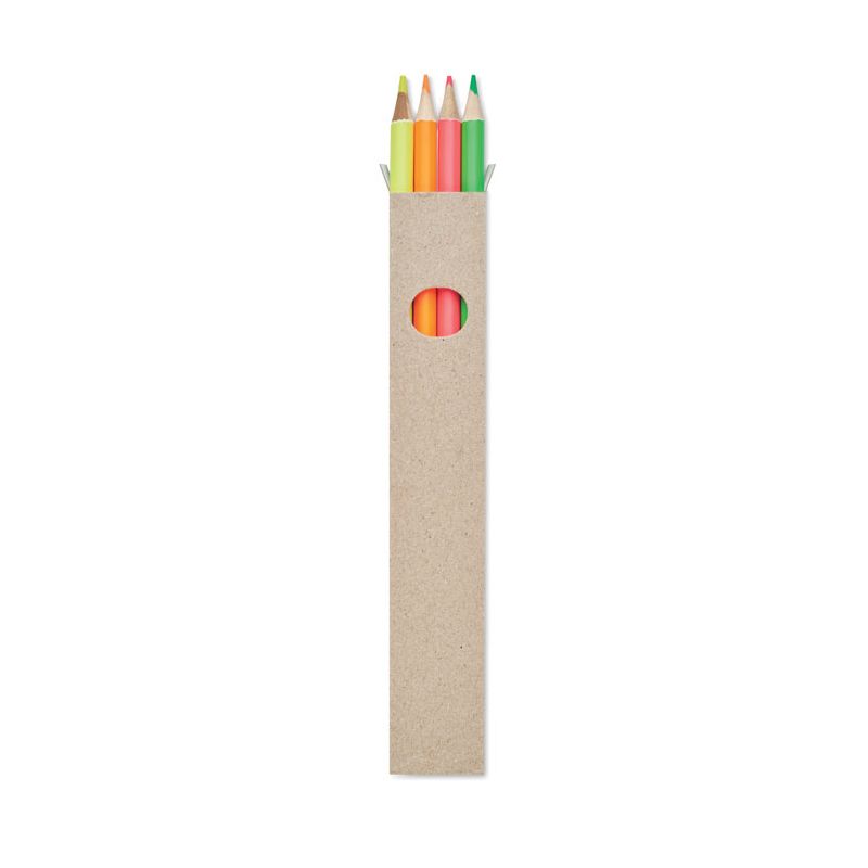 Caja de 4 lápices de colores