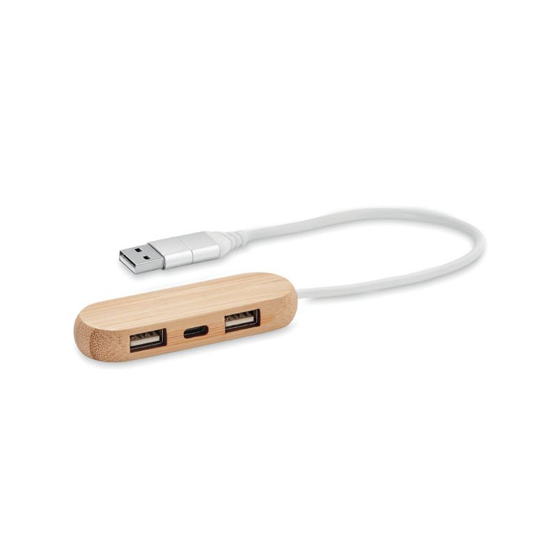 Hub USB de 3 puertos con doble entrada