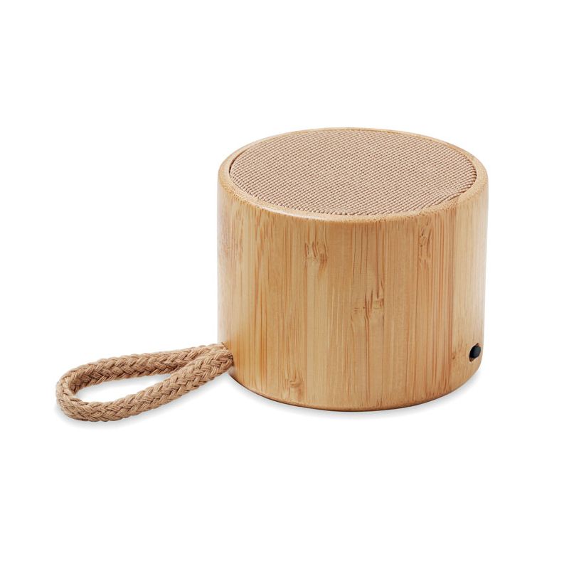 Altavoz inalámbrico de bambú