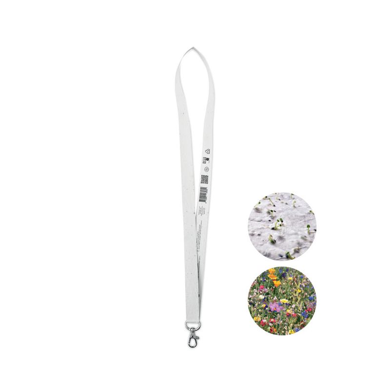 Lanyard de papel de semillas