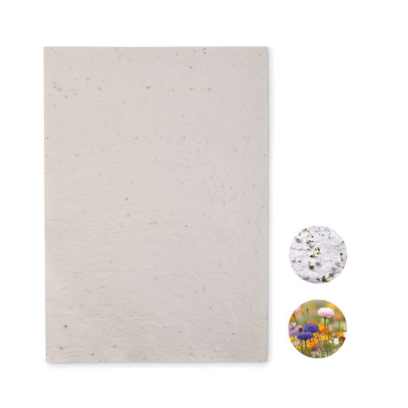 Papel de semillas de flores A4
