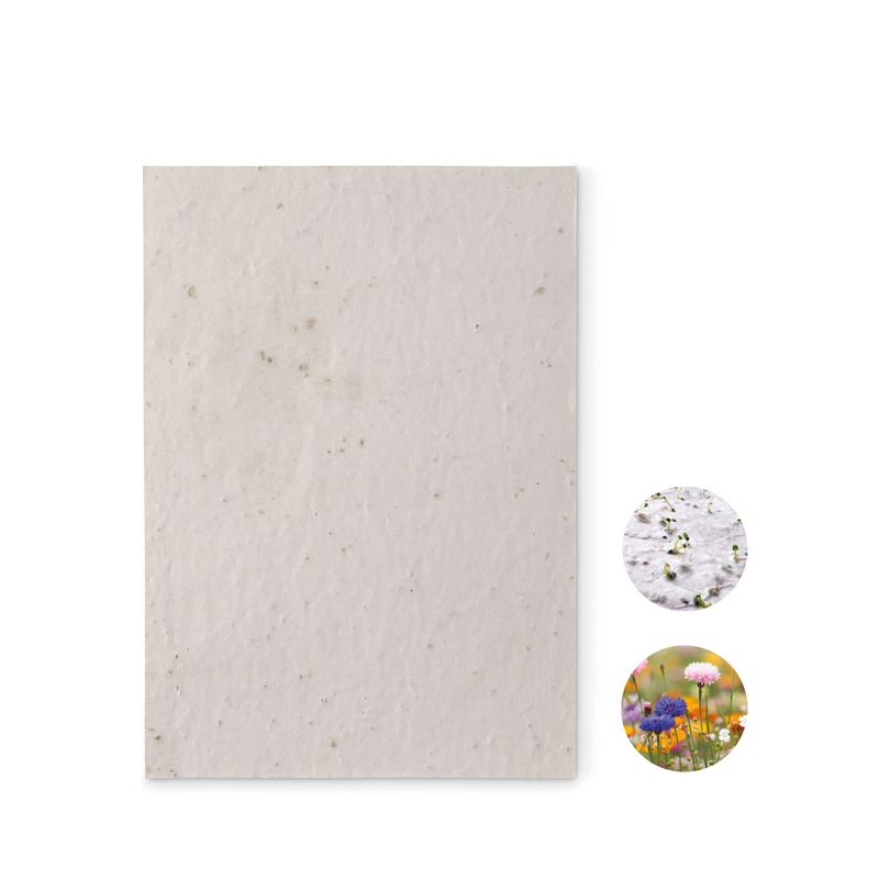 Papel semillas de flores A5