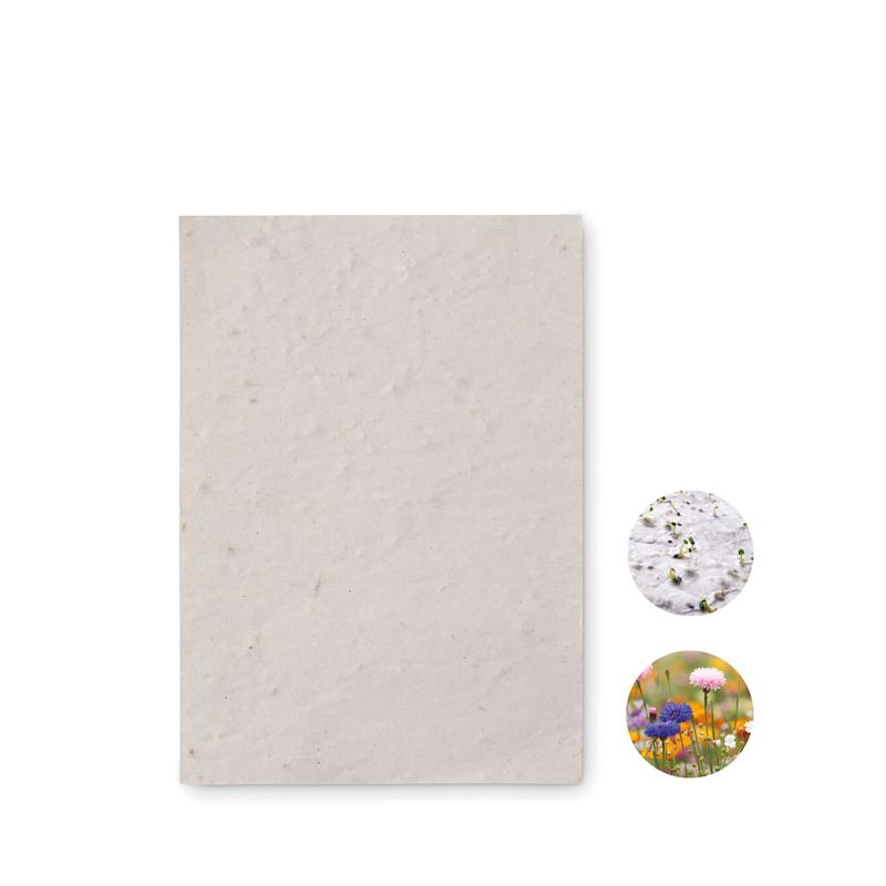 Papel de semillas de flores A6
