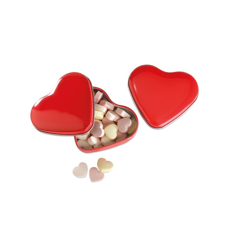 Caja corazón caramelos