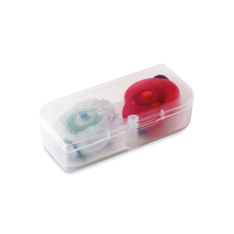 2 luces para bici en caja de PP