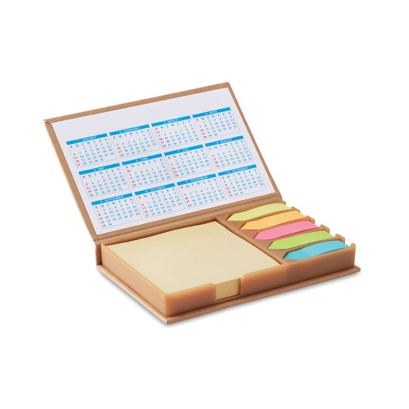 Bloc de notas con calendario
