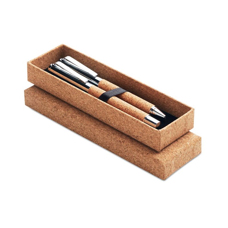 Bolígrafo caja de corcho
