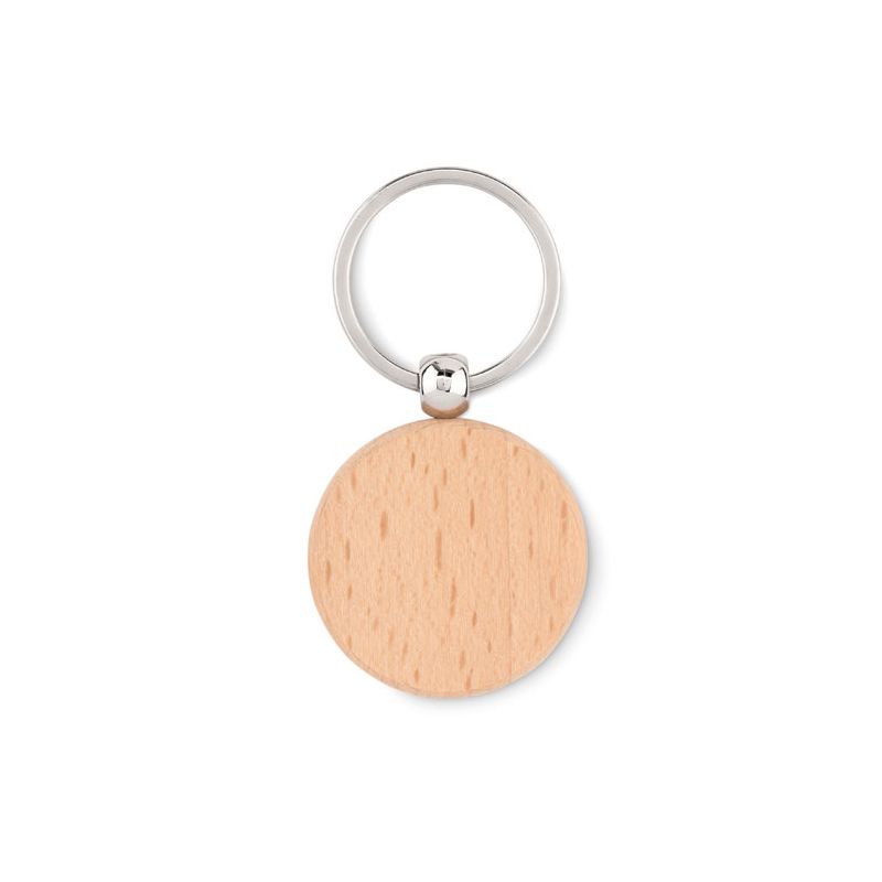 Llavero redondo de madera