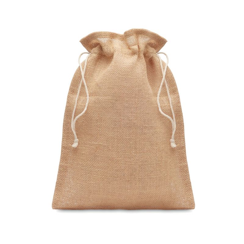 Saco de regalo mediano de yute 25x32 cm