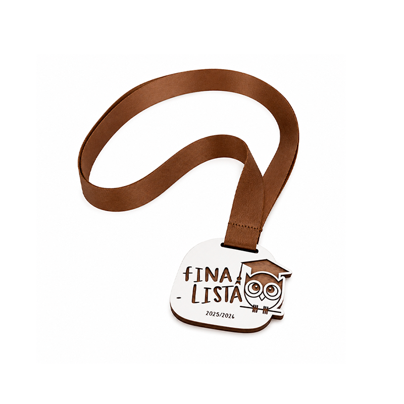 Medallas Personalizadas en MDF Laminado con Grabado Láser