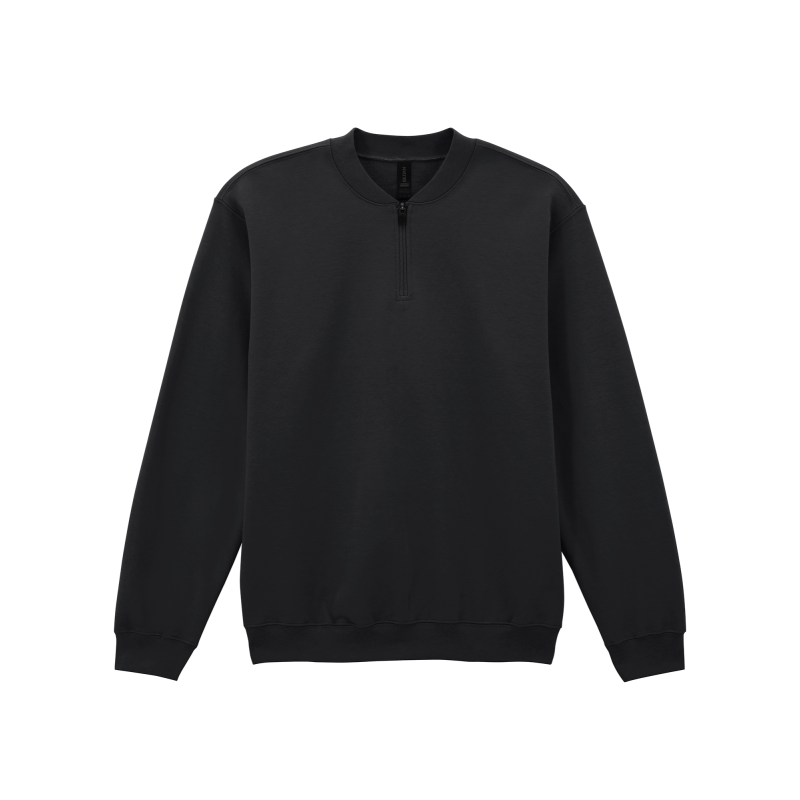 Sudadera afelpada con cremallera de 1/4