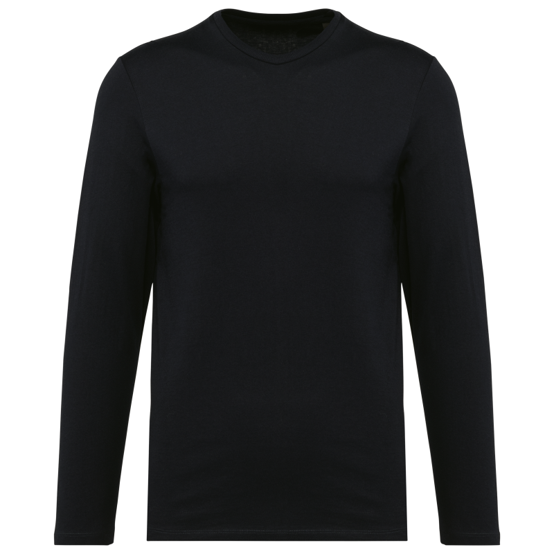 Camiseta de hombre de manga larga con cuello redondo Supima®