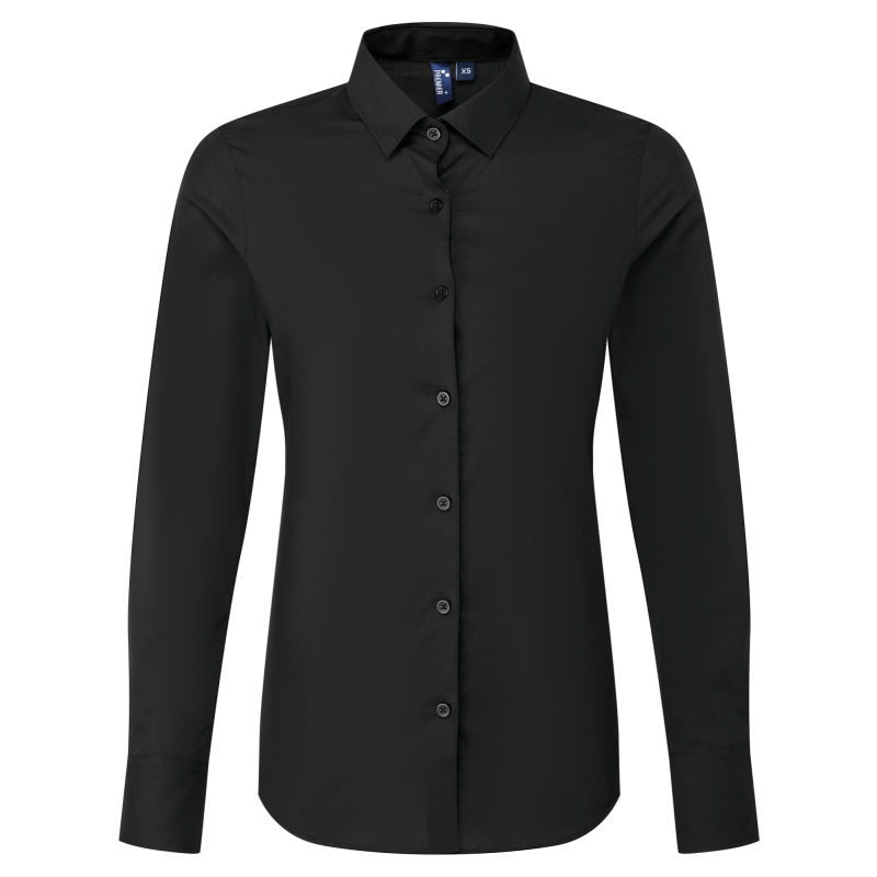 Camisa de popelina de manga larga RECYCLIGHT para mujer