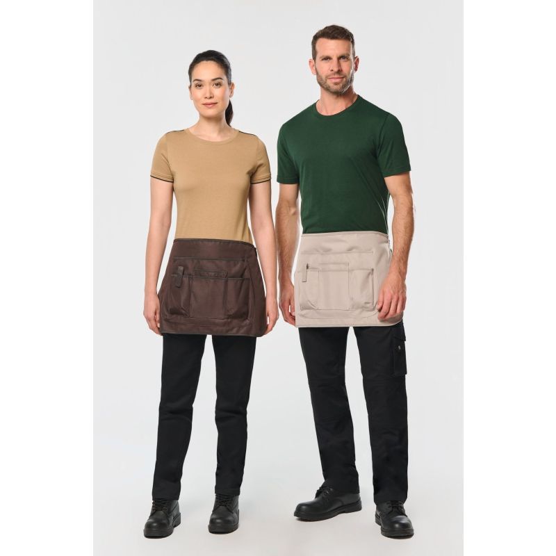 Delantal corto de jardinería eco-responsable unisex
