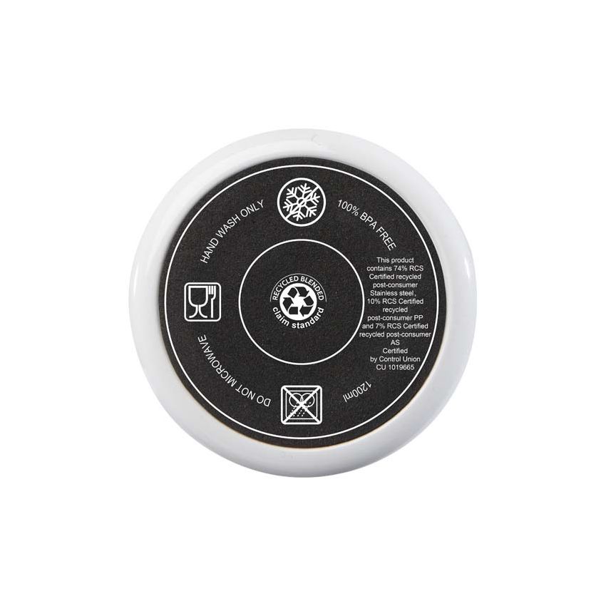 Taza con pajita con aislamiento térmico certificación RCS de 1200 ml 