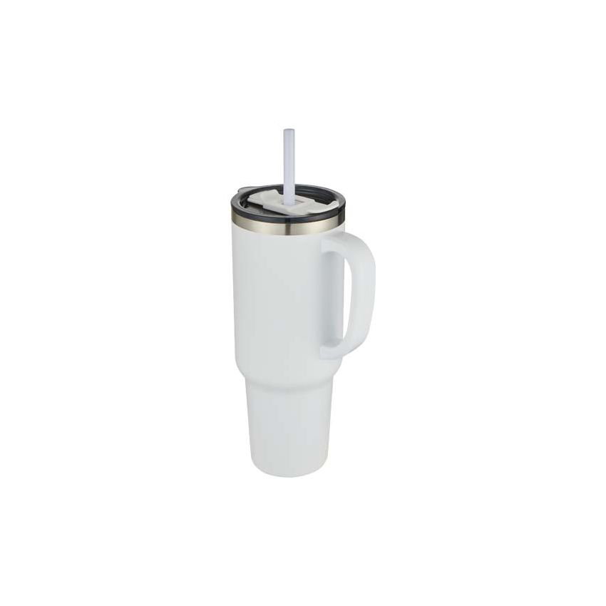 Taza térmica de vacío con pajita de cobre con certificación RCS de doble pared de 1200 ml 