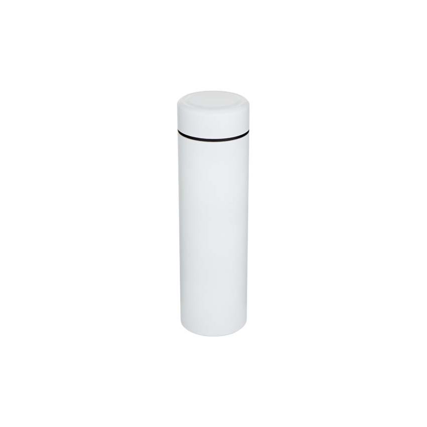Frasco de acero inoxidable de doble pared de 450 ml con colador de té