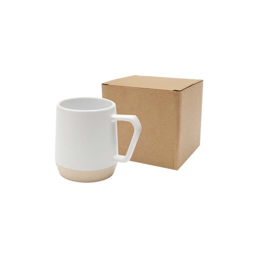 Caneca de cerámica de 300 ml con acabado mate 