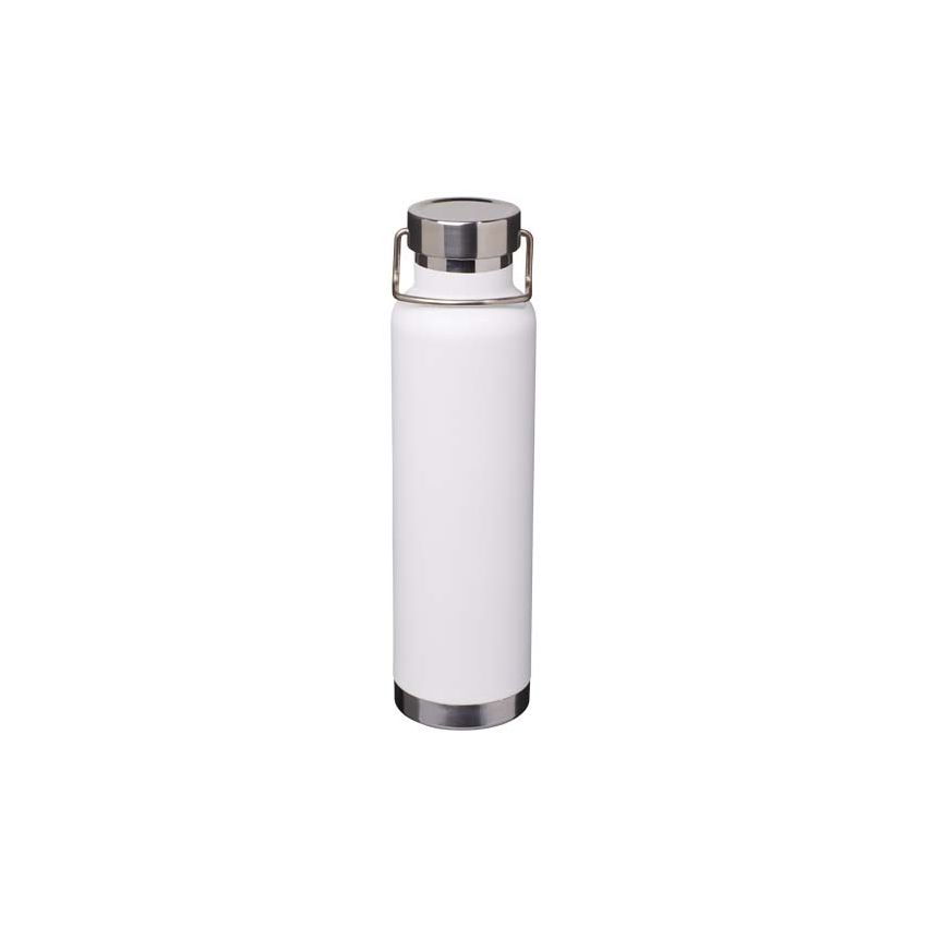 Garrafa de agua de acero inoxidable reciclado con aislamiento al vacío de cobre con certificación RCS de 650 ml 