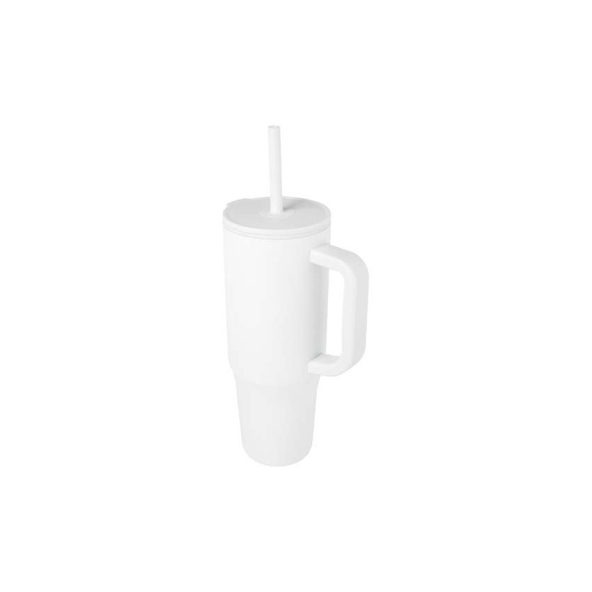 Vaso aislado de 900 ml con certificación RCS y pajita de silicona 
