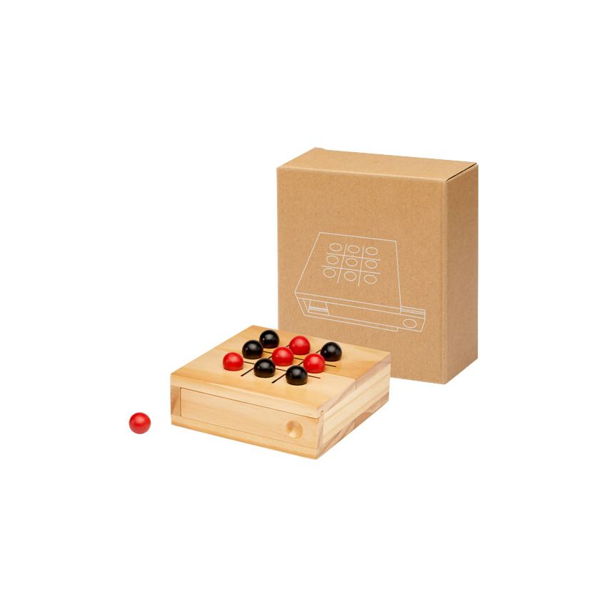 Juego del tres en raya de madera 