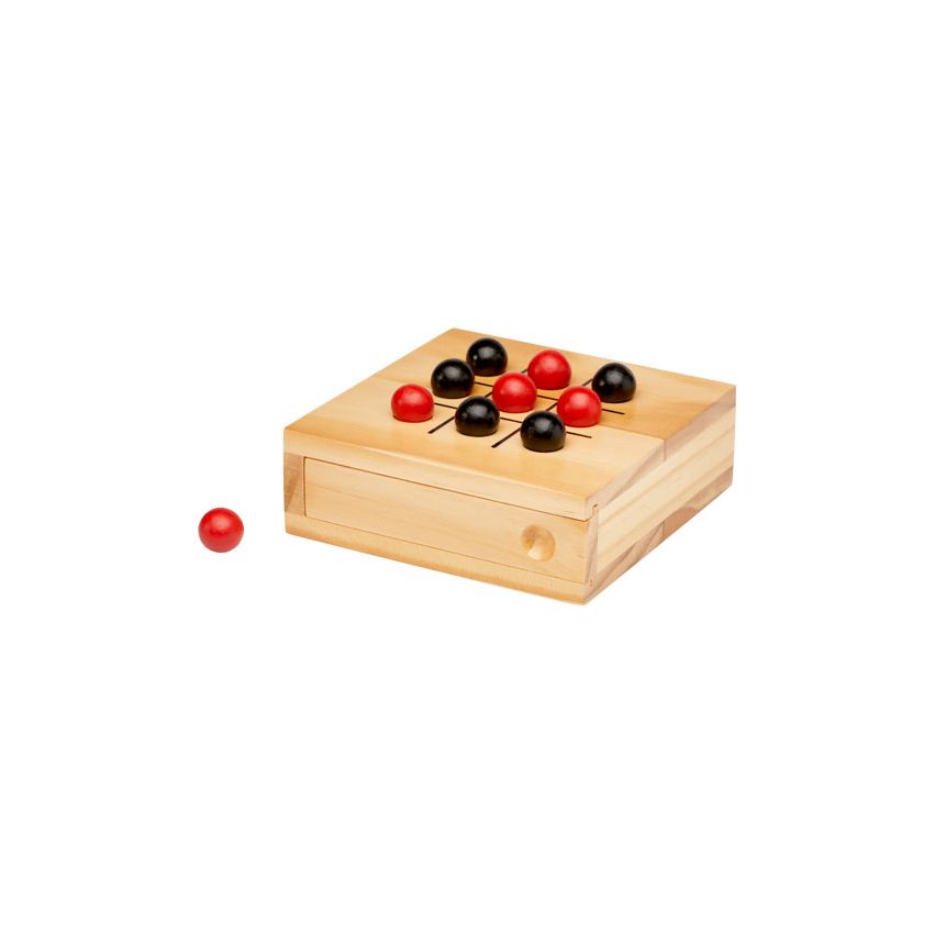 Juego del tres en raya de madera 