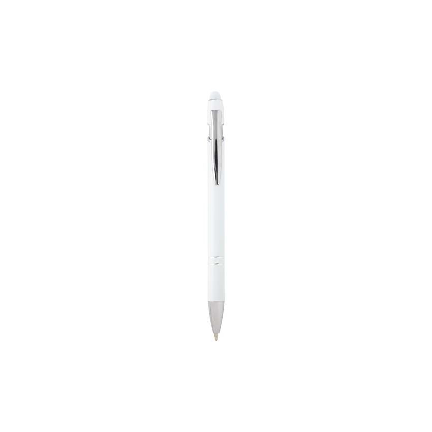 Bolígrafo con acabado plateado 