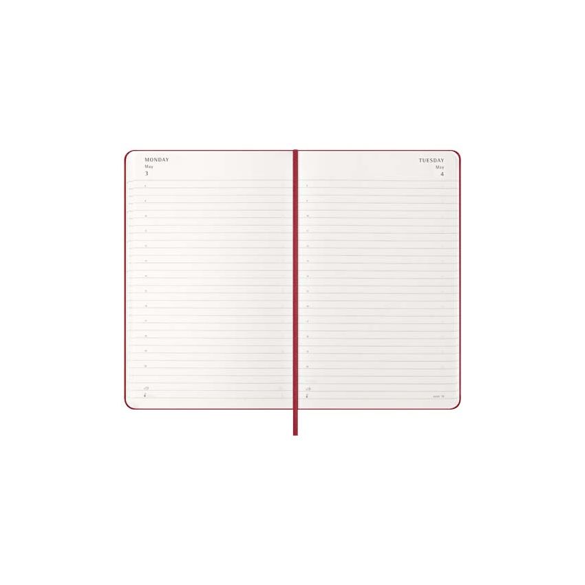 Agenda diaria de tapa dura para 12 meses Moleskine