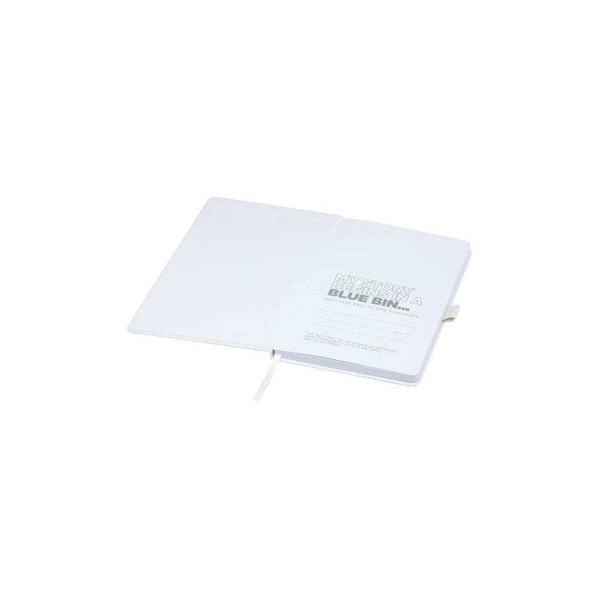 Cuaderno A5 de papel reciclado con tapa RPET 