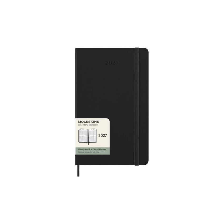 Moleskine Agenda vertical de tapa dura L para 12 meses
