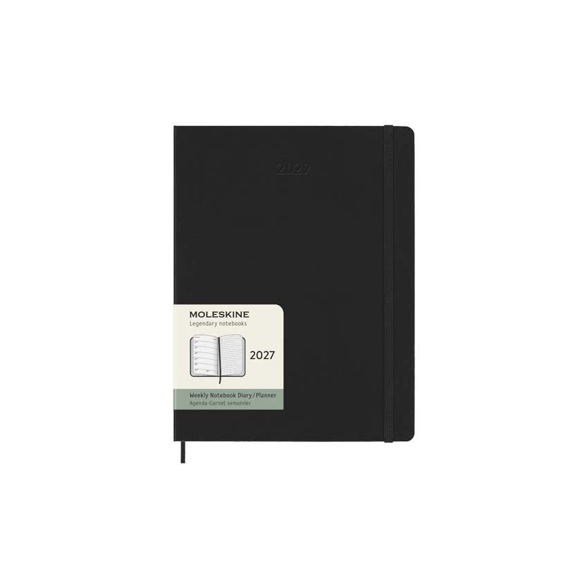 Moleskine Agenda semanal XL de tapa dura de 12 meses