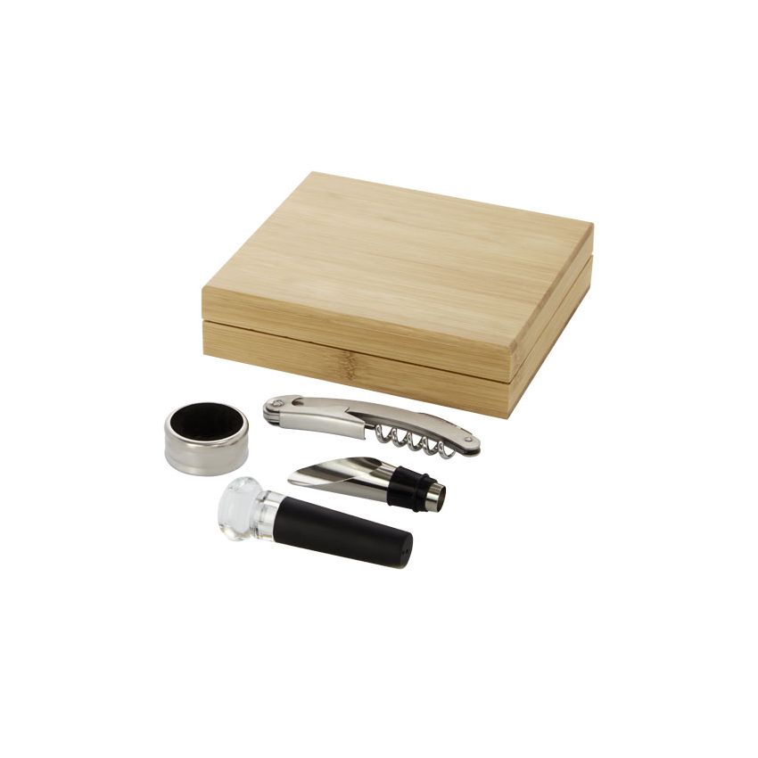 Set de vino de 4 piezas 