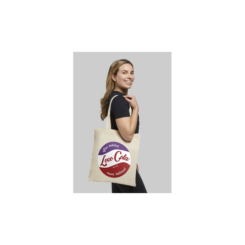 Bolsa de algodón 140 g/m² con asa larga 