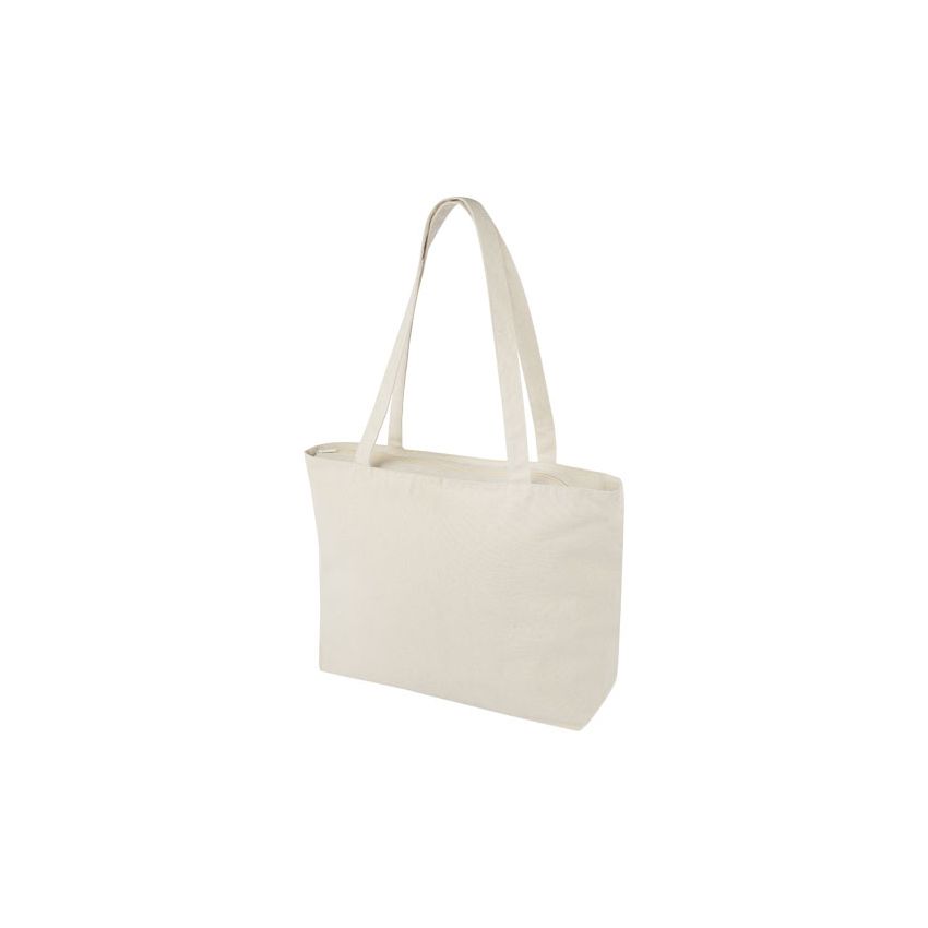 Saco Tote de algodón 320 g/m² con cierre 