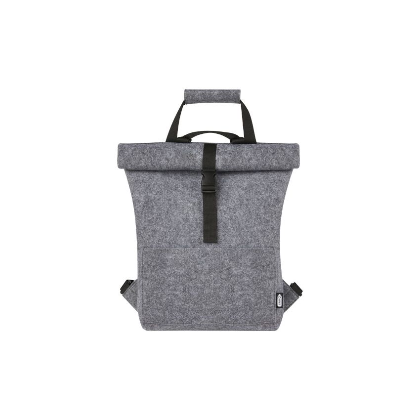 Saco de bicicleta de fieltro reciclado enrollable GRS de 13 L 