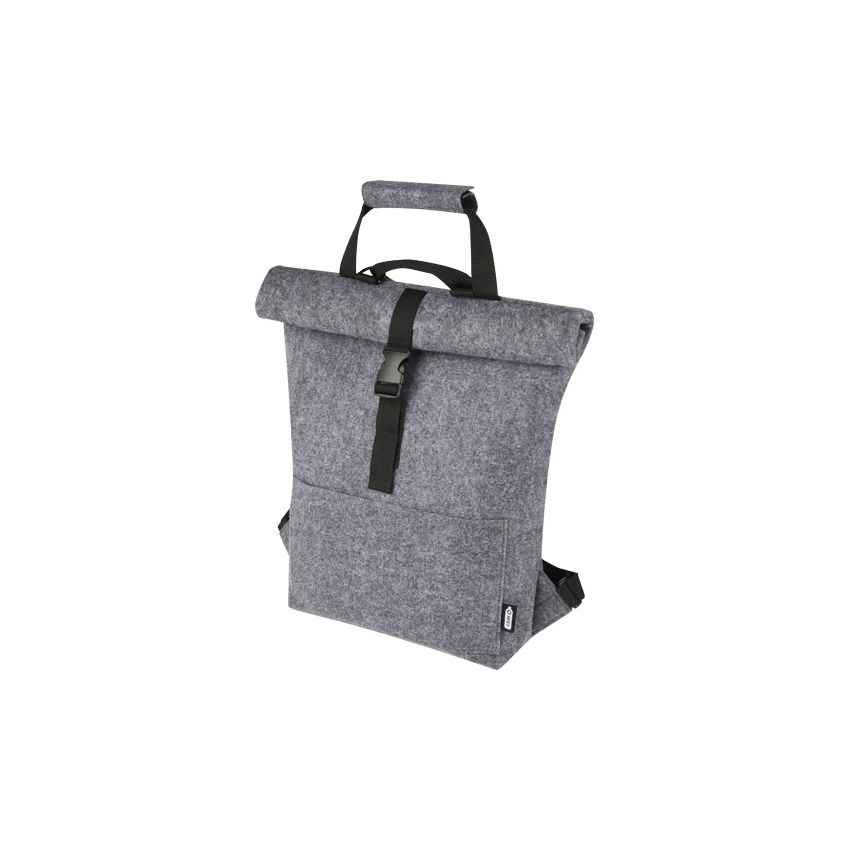 Saco de bicicleta de fieltro reciclado enrollable GRS de 13 L 