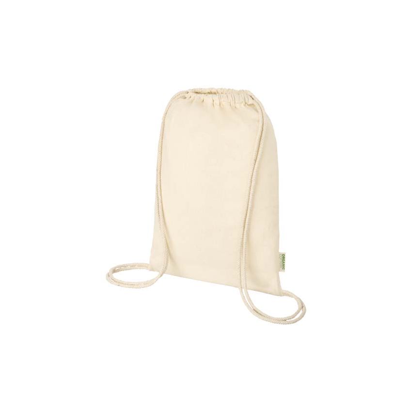 Bolsa de 5 L con cordones de material de producción biológica y OCS de 100 g/m² 