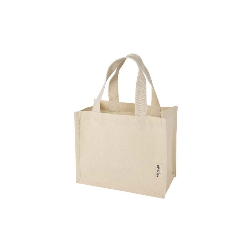 Saco mini de 9 L con refuerzo integral de algodón reciclado GRS de 220 g/m² 