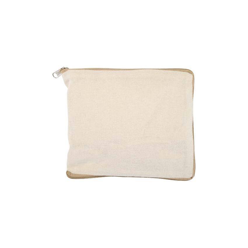 Saco de algodón reciclado plegable de 7 L y GRS de 140 g/m² 