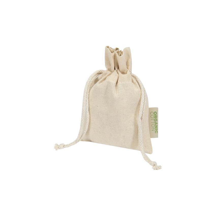 Bolsa para regalo de material de producción biológica OCS de 140 g/m² - 15 x 10 cm 