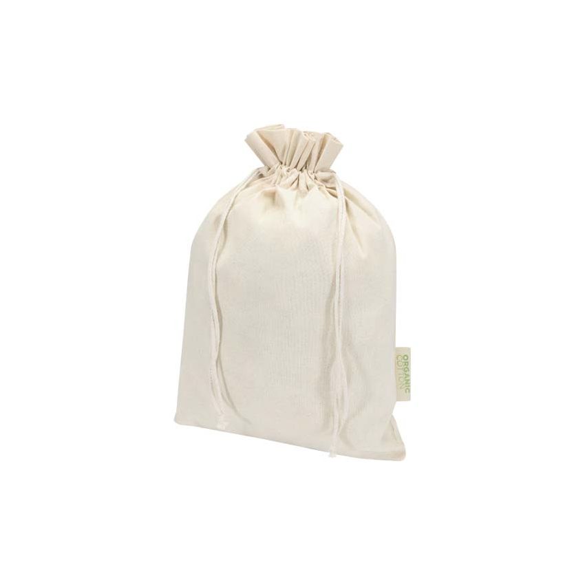Saco de regalo de material de producción biológica OCS de 140 g/m² - 42 x 30 cm 