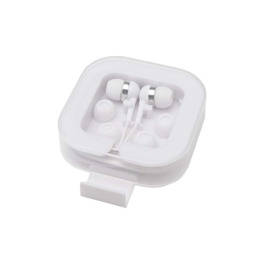 Auriculares Tipo C con cables con caja de almacenamiento de plástico reciclado