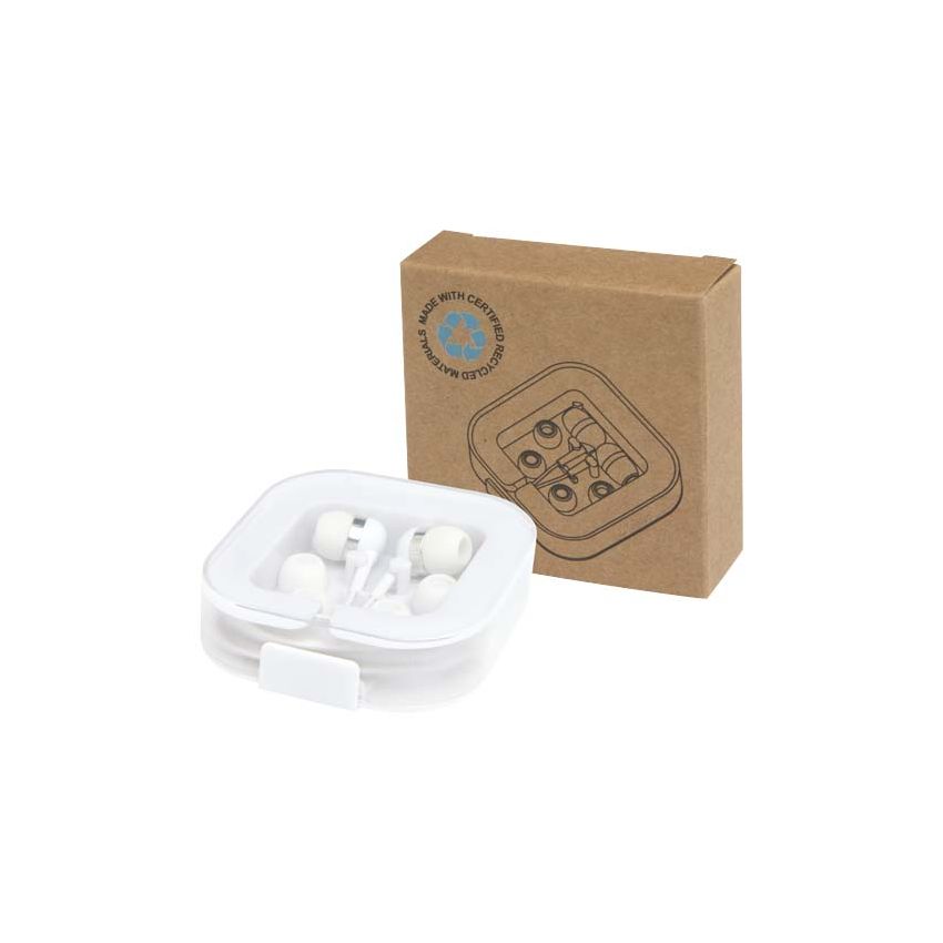 Auriculares Tipo C con cable con caja de almacenamiento de plástico reciclado 