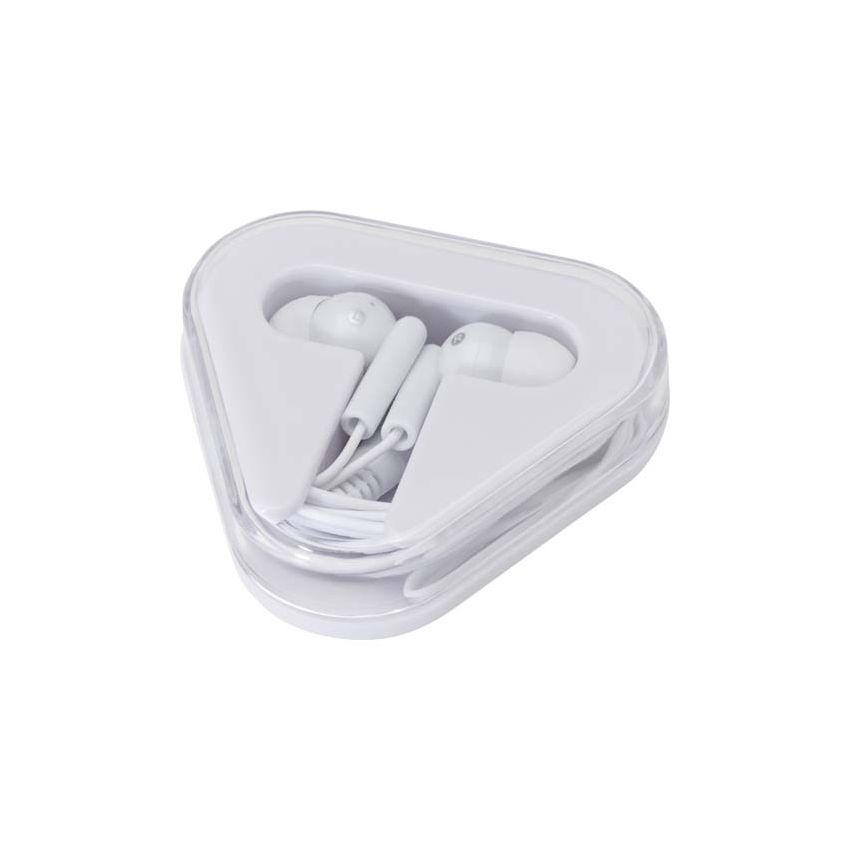 Auriculares con caja de almacenamiento de plástico reciclado 