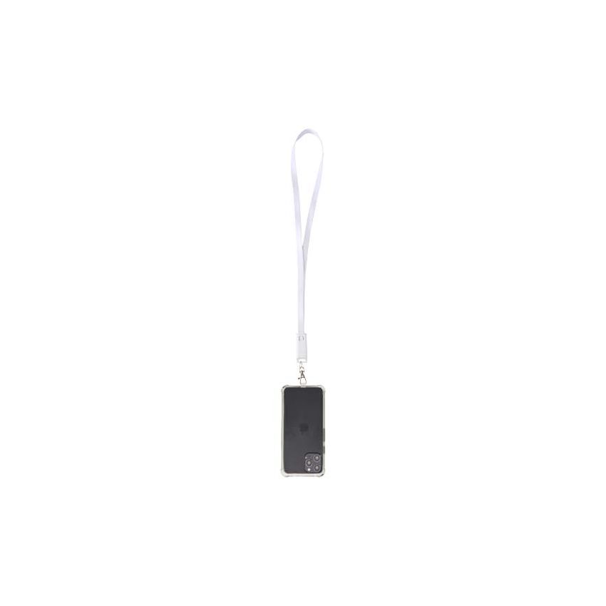 Lanyard de plástico reciclado para smartphone con cable de sincronización de datos y carga rápida de 65 W, 5 en 1, integrado 